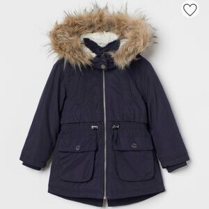 H&M Kids Parka Navy Blue NWT 4T